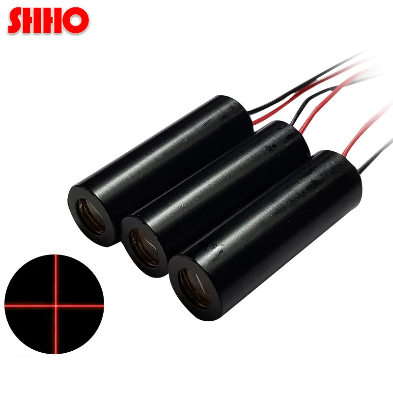 650nm 50mw Red Cross Laser Module Industrial Class Level Cutting Positioning Laser Head Transmitting Tube Marking