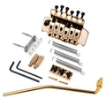 6 String Double Roll Tailpiece Saddle System Tremolo Guitar Bridge for Electric Guitar Stringed Instrument Accessories Gold