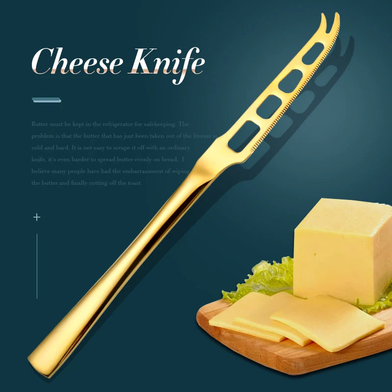 Wholesale New Design Metal Butter Knife Serrated Edge Butter Spreader Knife Stainless Steel Cheese Knife