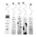 Creative Book Decorative Crafts Gifts Cute Cat Paw Printing Metal Bookmark Custom