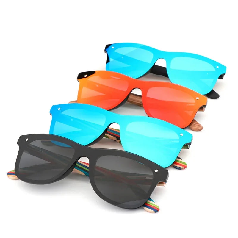 GWTNN Designer Glasses Skateboard Wooden Temples Women Polarized Fashion Polarized Mirror Original Wood Sunglasses