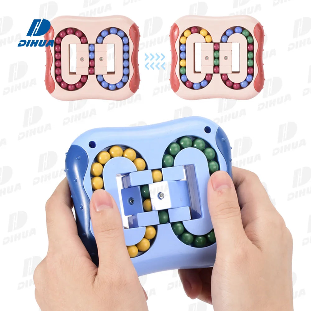 Decompression Fidget Toys Rotating Magic Bean Cube Toy for Kids Adults Novelty Relieve Stress Anxiety Puzzle Creative Toy