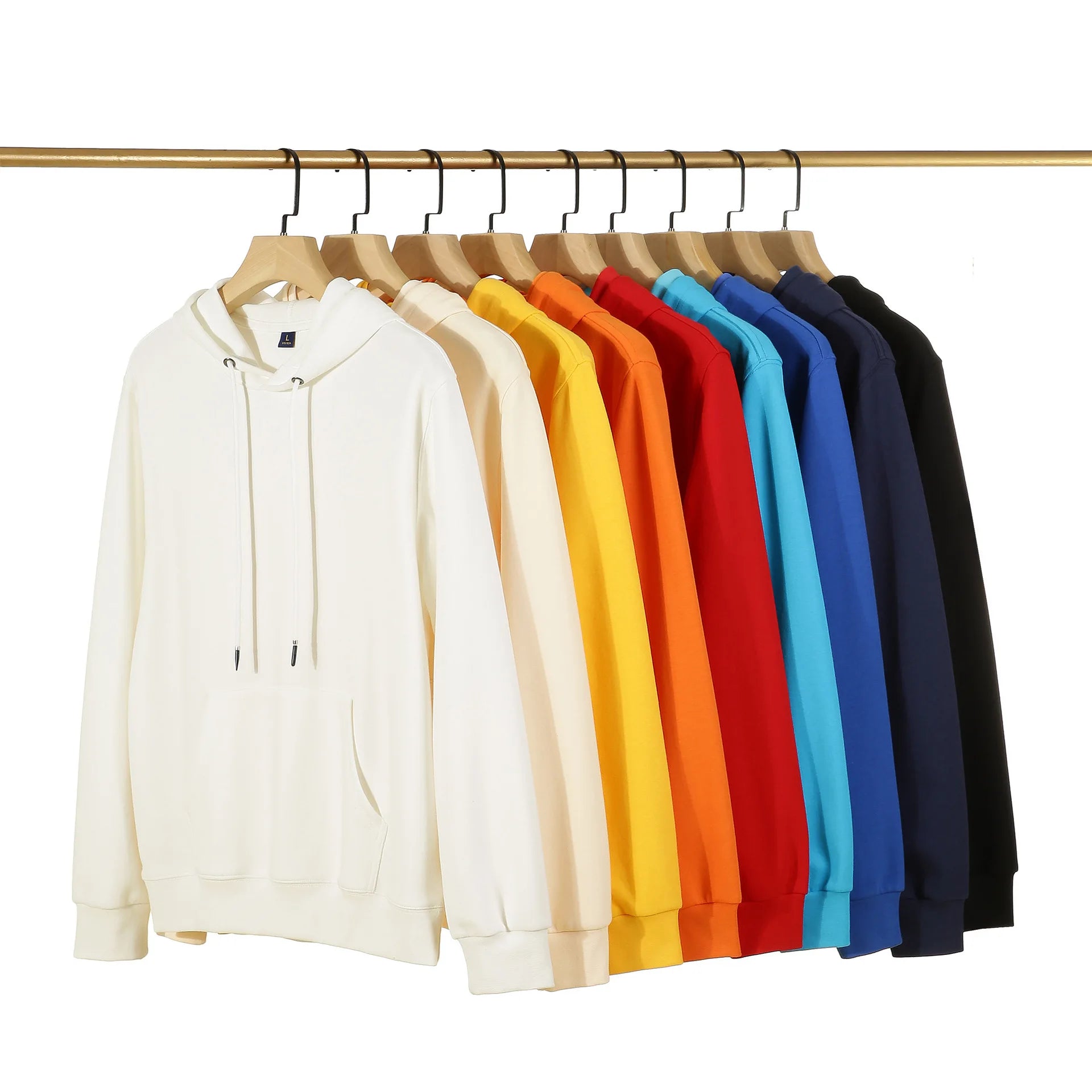 2024 Spring New Arrivals 320gsm Hoodie String Design Plain Color