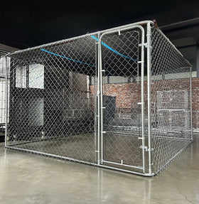 USMILEPET Wholesale Price Superior Quality Customized Heavy Duty Iron Galvanized Steel Snap Button Outdoor Dog Kennel for