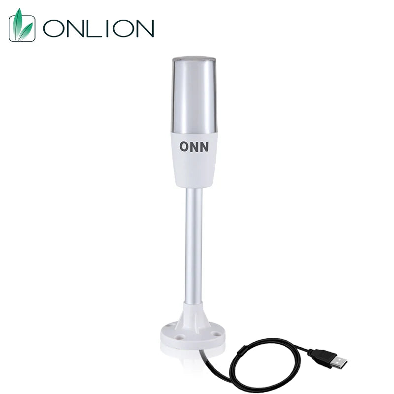 ONN M4T RYG RGB LED Warning Light USB Controlled Tower Light with Computer Interface for Computers