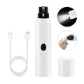 Electric Dog Nail Clippers for Dog Nail Plastic Rechargeable USB Charging LED Light Pet Cat Paws Nail Grooming Cat Products