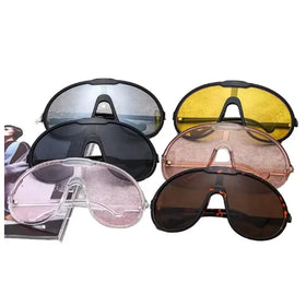 Fashion Vintage Oversized Designer Sunglasses for Women Windproof Men's Sun Glasses