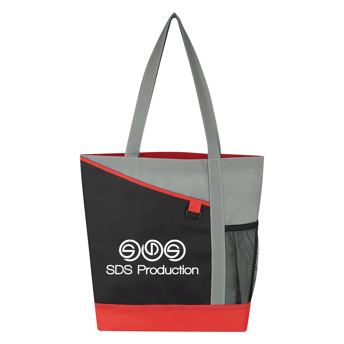 Ruthbag Eco-friendly Non-Woven Tote Bag with Front Mesh Pocket Letter Pattern Style