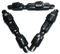 Stainless Steel Black Full Padded Plate Snap Lock Reel Seat