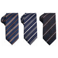 Classic Striped Ties for Men Business 7.5cm Silk Woven Necktie Male for Father's Day Gift