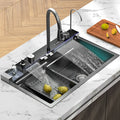 Kampolly Modern Intelligent Multifunctional Sink Piano Key LED Digital Display Smart Integrated Waterfall Kitchen Sink