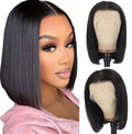Bob Wigs Human Hair 13x4 Lace Frontal Wigs Transparent Brazilian Hot Sale Cheap Bone Straight Long 8-16 Inch