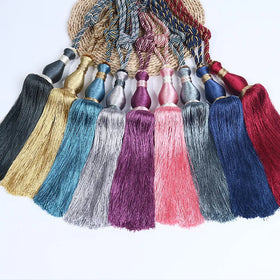 European Style Curtain Decorative 16 Colors Wood Manglietia Ball Tassel Curtain Straps Curtains Tie Rope