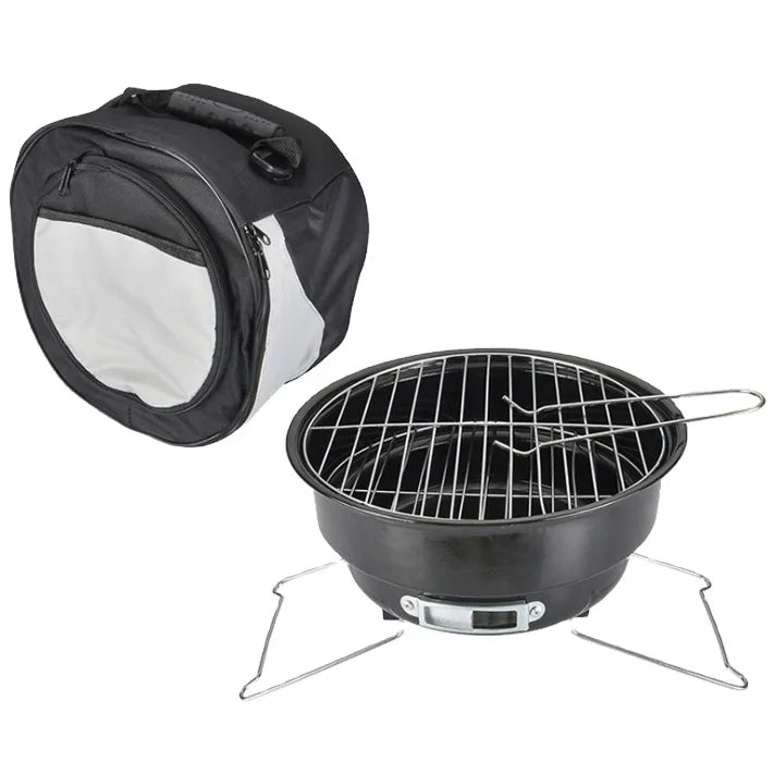 Outdoor Mini Mesh Rack Small Stove Portable Enamel Barbecue Charcoal Wood Charcoal BBQ Grill