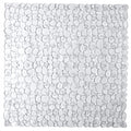54x54cm Square Anti-Slip PVC Shower Mat Pebble Design with Suction Cups Mould-Resistant Bathtub Mat for Enhanced Bathroom Safety