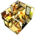 DIY 3D Wooden Miniature Handmade Furnitures Doll Houses Model Building Toys Doll House for Girls