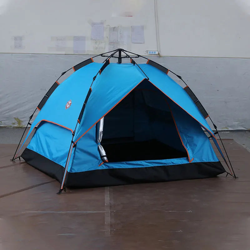 Waterproof Outdoor Fiberglass Poles Automatic Tente De Family Picnic Mini Camping Tent