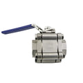 2000wog High Pressure 3 Pieces Thread Stainless Steel Ball Valve With RPTFE Seat