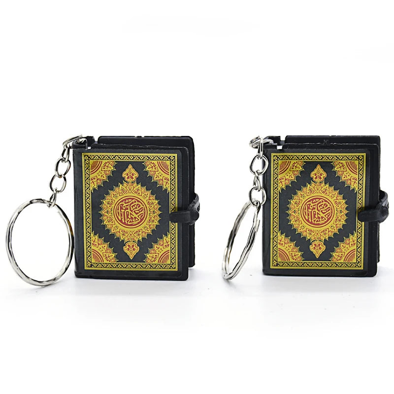 Wholesale Fashion Cute Mini Koran Pendant Key Chain Muslim Quran Book Keychain