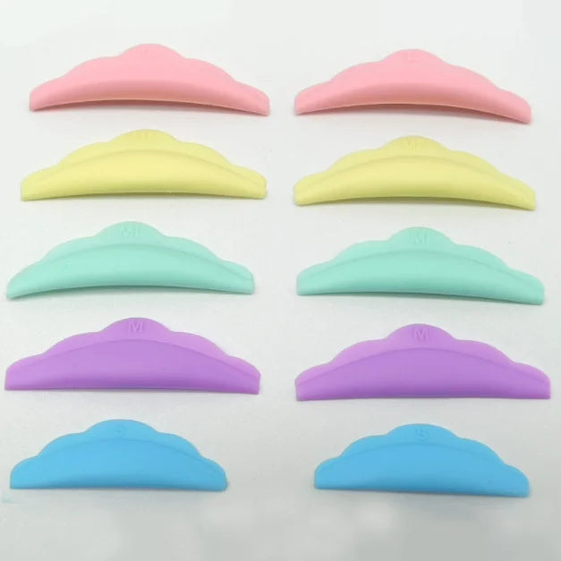 5Pairs Colorful Eyelash Lift Silicone Pads Lash Lifting Shields Lash Perm Rods Set Silicone Lashlift Kit