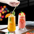 Reusable 304 Stainless Steel Sipping Drinking Straws Metal Spoon for Milkshakes and Beverages Cocktail Spoons Straws Stirrer
