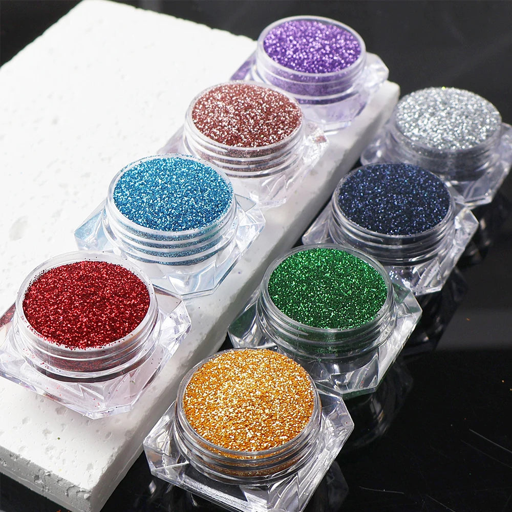 Best Manufacturer Extra Fine Shining Wholesale Powder Glitter Bulk for Crafts Metallic Polyester Glitters