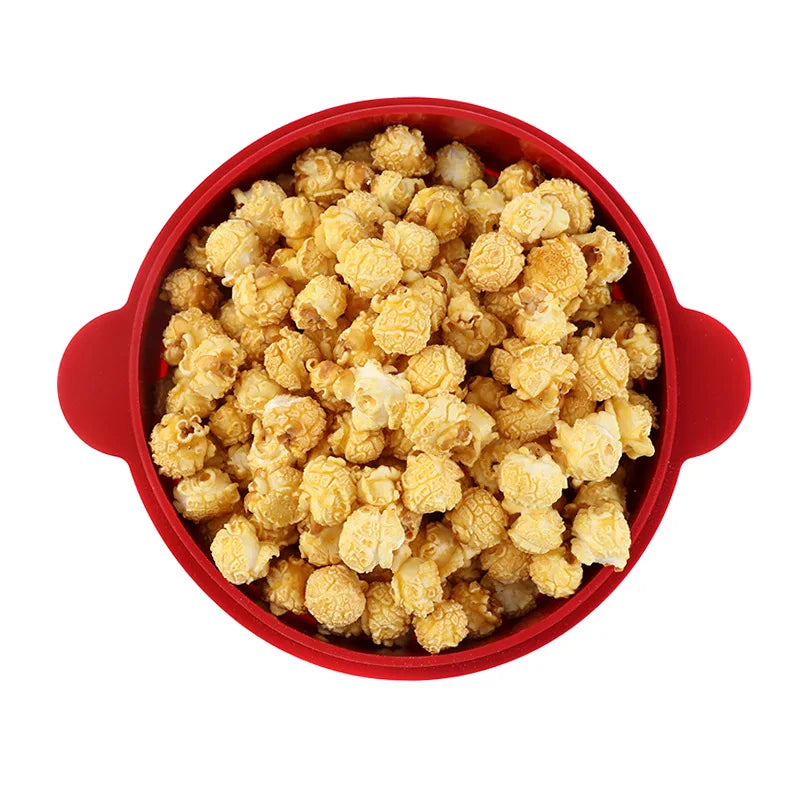 Collapsible Microwavable Popcorn Maker Bowl Use in Microwave or Oven