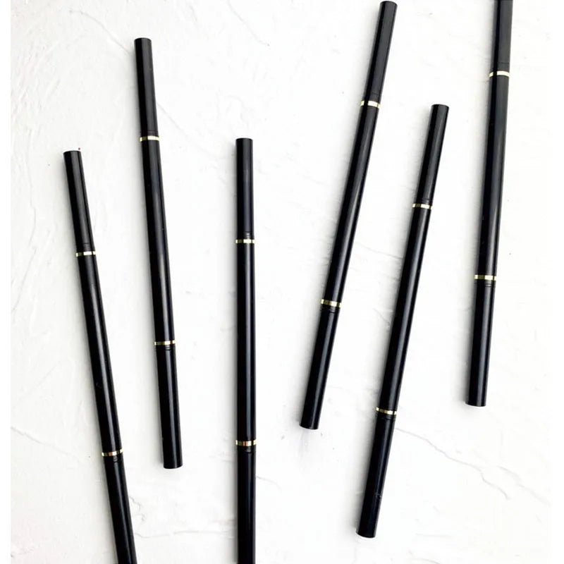 Wholesale Custom 7 Colors Waterproof Eye Brow Liner Pen with Brush Vegan Retractable Black Private Label Eyebrow Pencil