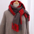 Professional Grade Premium Wholesale Custom Logo Ladies Shawl Women Plaid Tassel in Winter Scarf