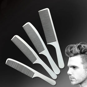 Wholesale Custom Logo Professional Barber Hairdressing Salon Stainless Steel Metal Rat Tail Pin Hair Cutting Comb Fashion Heat