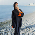 Anti-UV Muslim Swimwear Modest Women Hijab Long Sleeves Bathing Suit Islamic Hijab 3 Piece Burkinis