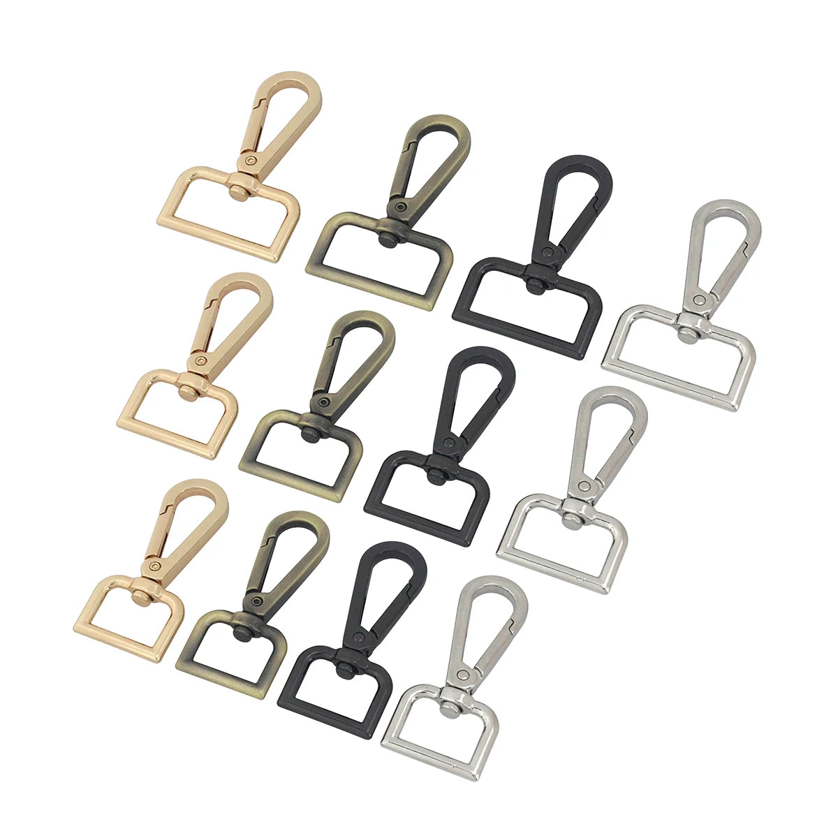CLOXY Alloy Bag Buckle Keychain Carabiner Swivel Lobster Trigger Clasp Bag Strap Hook Buckle Bag Parts Accessories Snap Hook