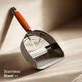 Stainless Steel Eco-Friendly Cat Litter Scooper-Washable Durable & Heavy Duty for Cat Litter Boxes