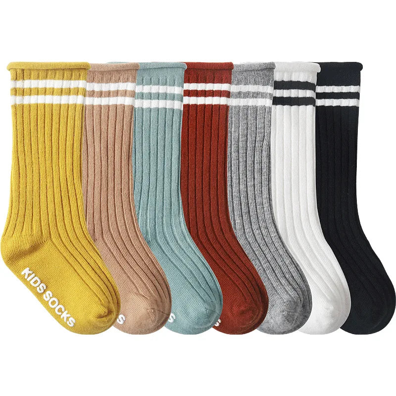 Autumn and Winter Infant Loose Mouth Curled Socks Comfortable Neonatal Stockings Non slip Baby Floor Socks