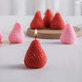 Strawberry Scented Aromatherapy Candle Cute Decorative Props for Valentine's Day Birthday Wedding Diwali Holidays for Bars