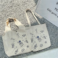 Summer Beach Shopping Durable Recycled Hot Selling Eco-friendly Personalized Image Korean Large Canvas Cotton Tote Bag