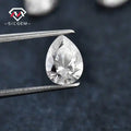 SICGEM High Quality Pear Cut White Color Loose Moissanite Stone Elegant and Luxurious