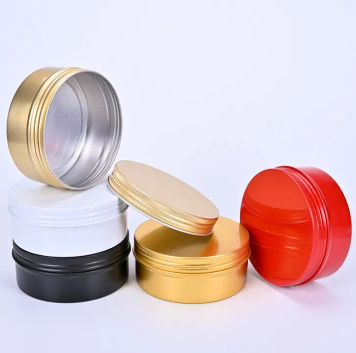 Aluminum Can 2oz Candle Tins for Round Tin Can/empty Tin Cans/ Candle Travel Tin - 60ml