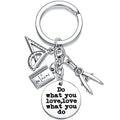 Teachers' Day Gift Love to Teach Metal Keychain Thanks Gift for Teacher Keyring Bag Backpack Key Ring Accessories Car Key Chain