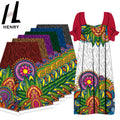 Factory Wholesale Price Comfort Floral Printing Polyester African Style Mumu Dress Fabrics by the Yard