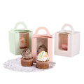 Custom Portable Cake Transparent Window  Box Food Box Packaging  Small Cake Boxes for Cake Packing