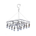 Children's Stainless Steel Hook Clothes Hanger Space Triangles Hanger Hooks Metal Clips Hanger