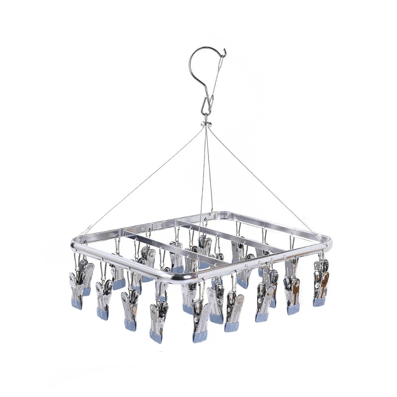 Children's Stainless Steel Hook Clothes Hanger Space Triangles Hanger Hooks Metal Clips Hanger