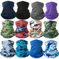 Wholesale Custom Summer Outdoor Sunscreen Stretch Breathable Ice Silk Cooling Neck Gaiter Face Cover Scarf Neck Tube Bandana