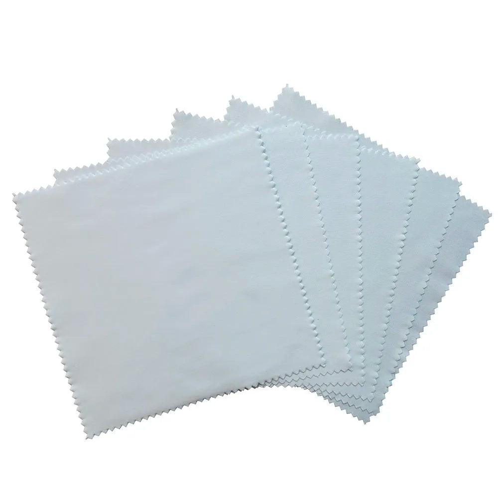 Custom Digital Printing Blank White Cloth Microfiber Cleaning Wiper Cloth for Eye Glasses Lens Sunglasses Screen
