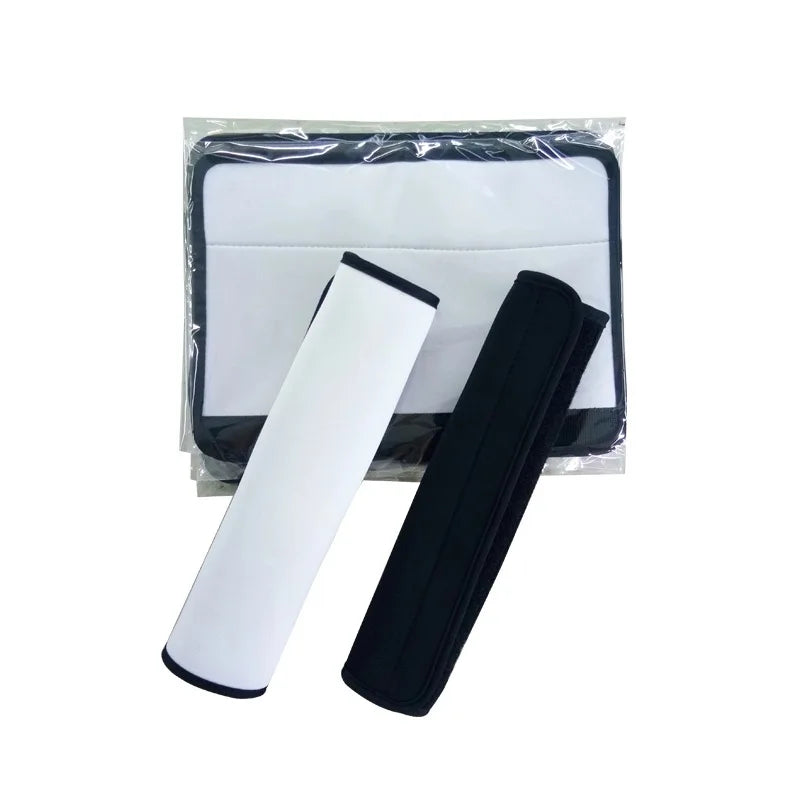 Factory Wholesale White Neoprene Sublimation Car Seat Belt Cover Seat Belt Buckle Cover/Strap