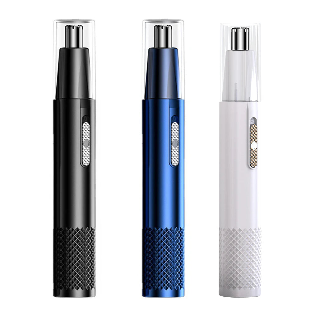 Portable Nose Trimmer Electric Razor Shaver Rechargeable 2 in 1 Nose Ear Hair Removal Trimmer for MEN