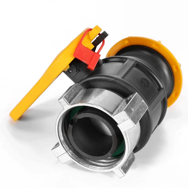 HT Coupling DN50X62 MM IBC Adapter NPT Thread Ball Valve Durable Valve for IBC Tote Tank