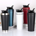 25oz Gym Sports Double Wall Stainless Steel Insulated Shaker Protein Mixing Shaker Water Bottle