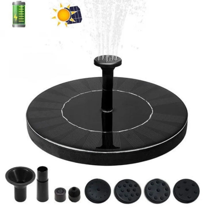 Floating Fountain with 6 Nozzles for Bird Bath Fish Tank Pond or Garden Decoration Solar Aerator Pump